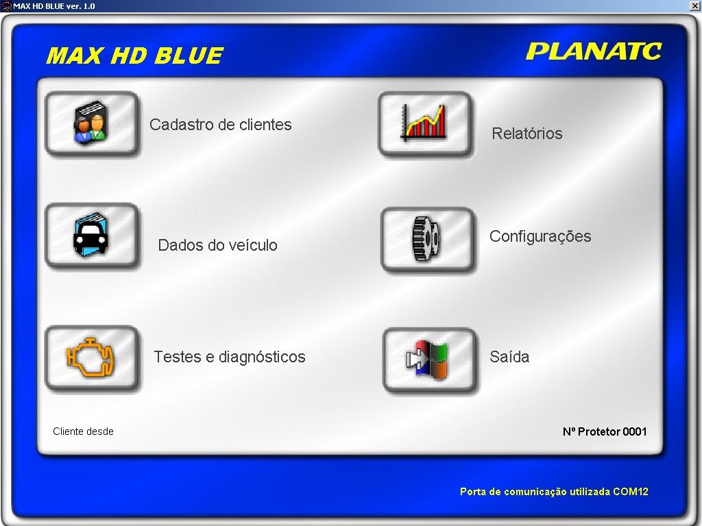 Identificando os Números do Menu Principal no MAX HD BLUE Na tela principal do programa MAX HD BLUE, observe; 1º No canto inferior direito o No. Serial de seu Hard Lock (Protetor).