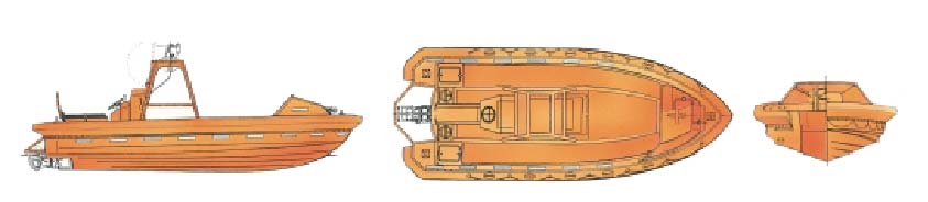 Baleeiras Totalmente Cobertas de Queda Livre (2) M.Ventura SOLAS 25 Embarcações de Socorro (1) Podem ser de construção rígida, insuflável, ou mista e deverão: Ter comprimento não inferior a 3.