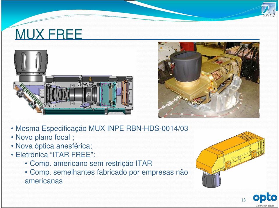 ITAR FREE : Comp. americano sem restrição ITAR Comp.