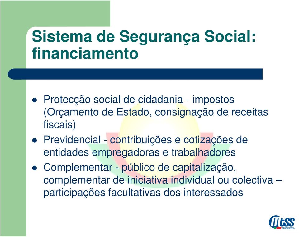 cotizações de entidades empregadoras e trabalhadores Complementar - público de