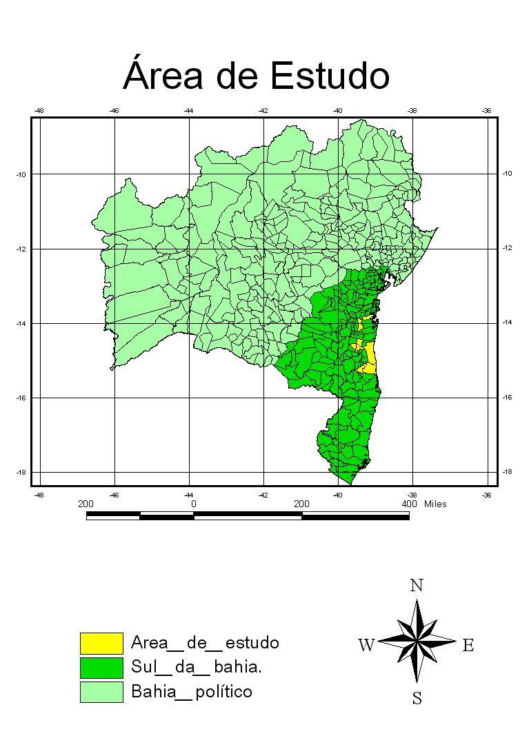 Figura1. Área de estudo Fonte: Adaptado de Da Silva (2008) e Caldas (2007) 2.