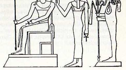 A religião egípcia a tríade de Tebas Aspectos masculino (Amon), feminino (Mut) e o resultado deste casamento simbólico (Khonsu); Necessidade de transformar Amon em um deus que ultrapassasse os