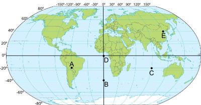 latitudes são a distância em graus de qualquer ponto da Terra em relação à Linha do Equador. Suas medidas vão de -90º até 90º.