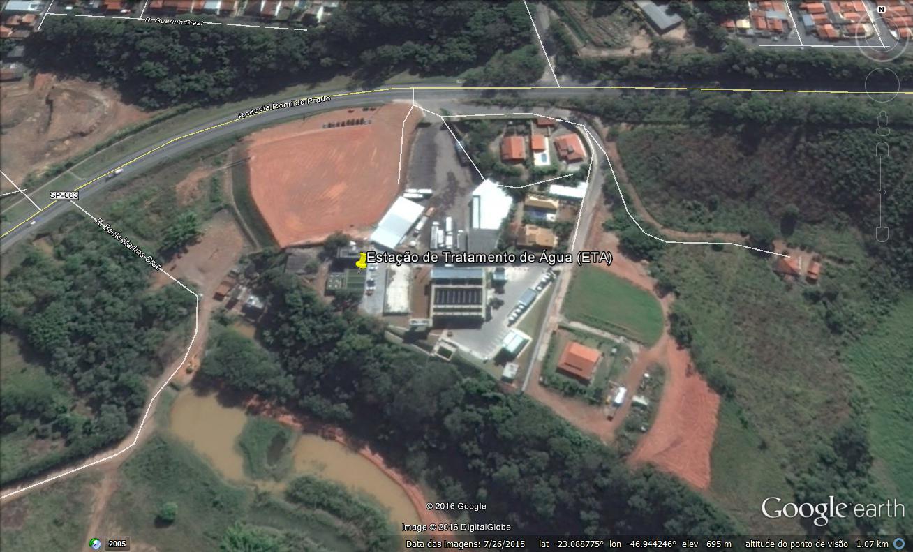 3.1.3 Estação de Tratamento de Água ETA Louveira 11 Figura 4 - Imagem de satélite da ETA de Louveira Agência Reguladora dos Serviços de Saneamento das Bacias dos