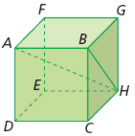 c) do segmento de reta sobre o plano (ABCD)? d) do triângulo FCG sobre o plano (ADHE)? e) do triângulo EHG sobre o plano (DCGH)? f) do triângulo EBH sobre o plano (ABCD)? 13.