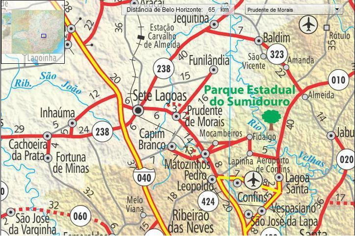 3. CARACTERIZAÇÃO DO MUNICÍPIO DE PRUDENTE DE MORAIS-MG O município de Prudente de Morais está localizado a 65 km da Capital Mineira, ligados por rodovia asfaltada e por ferrovia, a 734 metros de