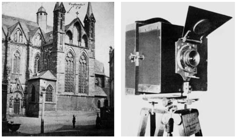 documentação métrica de edifícios depois de um acidente em que ele quase caiu do topo da catedral de Wetzlar em Alemanha, durante um cadastramento por medição direta.