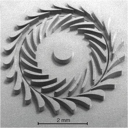 Corrosão anisotrópica por plasma : DRIE Processos de Microfabricação Microturbina de Si A.H. Epstein, S.D. Senturia et.