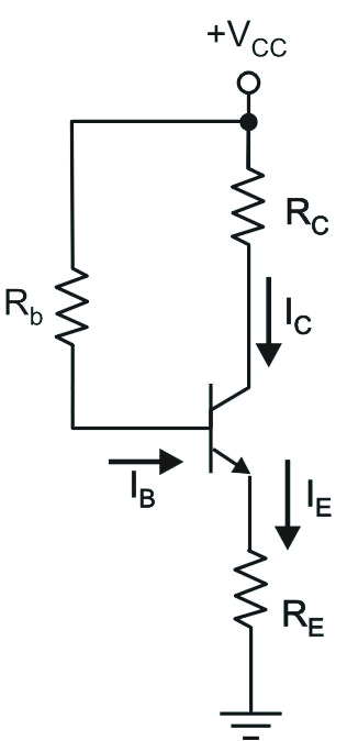 16 O transistor do circuito da figura a seguir é de silício, possui um ganho β = 100 e está polarizado na região ativa.