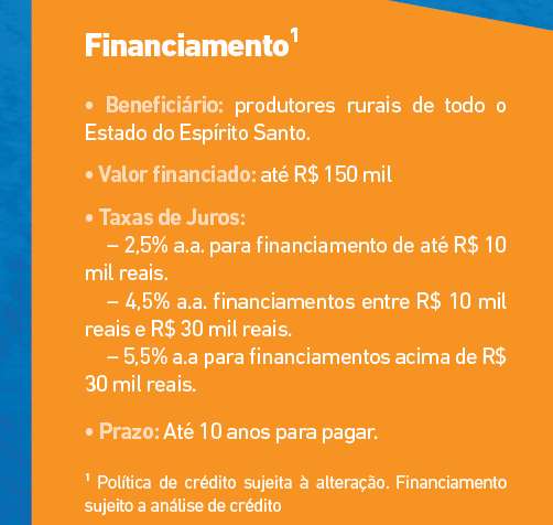 Linha de Financiamento Linha de