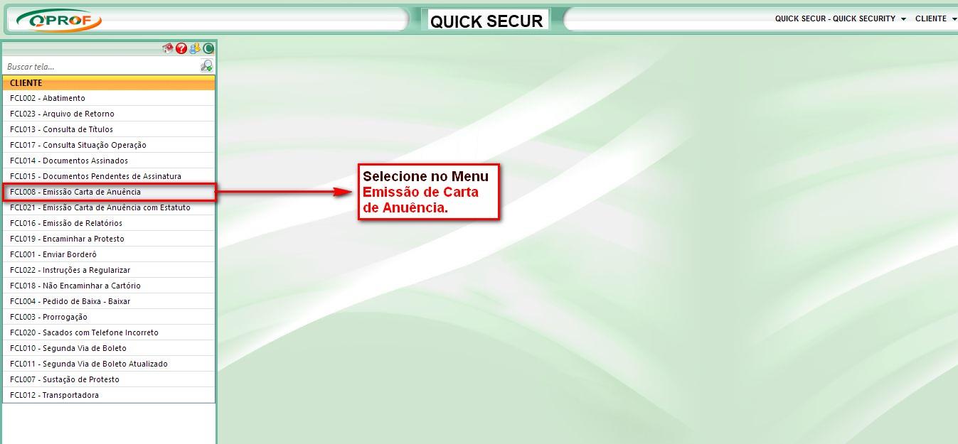 3.6. EMISSÃO DE CARTA DE ANUÊNCIA A solicitação de carta de