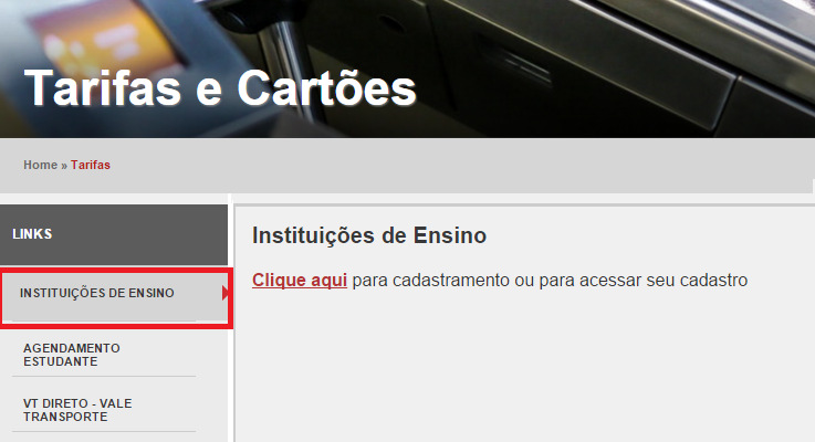 1. OBJETIVO Este documento tem como objetivo orientar as Instituições de Ensino quanto ao seu cadastro no Portal Escola da CCR Metrô Bahia e garantir aos alunos matriculados o acesso ao benefício da.