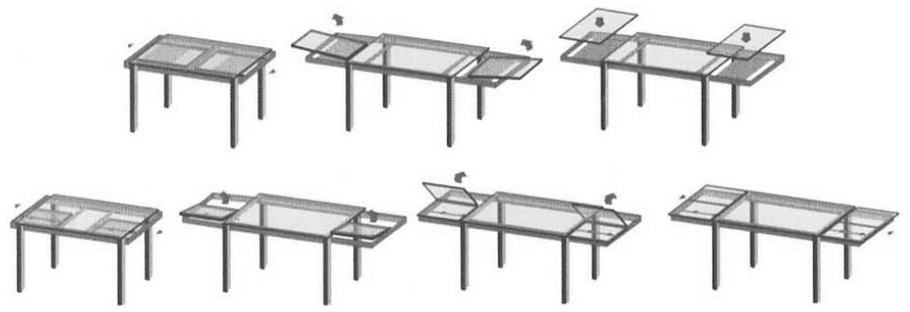 Corrediça de mesa extensível Referência Comprimento Abertura (dividido) Código Info 1100 650 7040214 L36 Corrediça top slide (tampo que abre) 1300 750 7040209