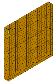 Capítulo 7 Modelagem de paredinhas comprimidas 105 (translações segundo os eixos x, y e z). Na base das paredes foram restringidas as translações dos nós.