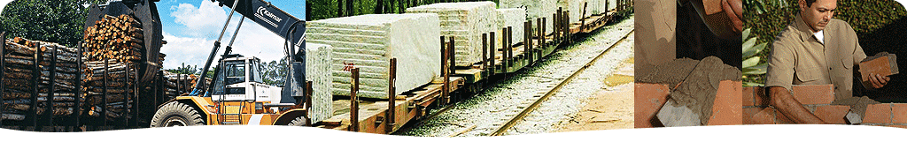 Segmentos Soluções logísticas eficientes, seguras e integradas para a movimentação de blocos de granito e mármore, cimento e produtos florestais toretes e celulose.