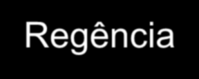 Regência É a relação sintática que se estabelece entre um termo regente ou subordinante (que exige outro) e o termo regido ou subordinado (termo