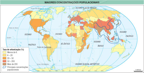 Distribuição da população Recenseamentos: fundamental para conhecer melhor a população mundial à relevante para o