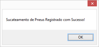 1.12 Venda de Pneus: Para registrar a venda de um