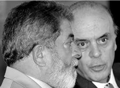 Lula derrota José Serra.