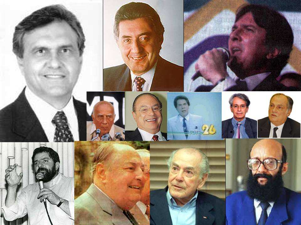 4. A sucessão presidencial (1989) 22 candidatos concorreram, sendo que dois passaram ao 2º turno: Fernando Collor de Mello (PRN),