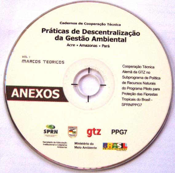 232 Figura 5 - CD anexo do Caderno de Cooperação 07 Técnica vol. I, 2008.