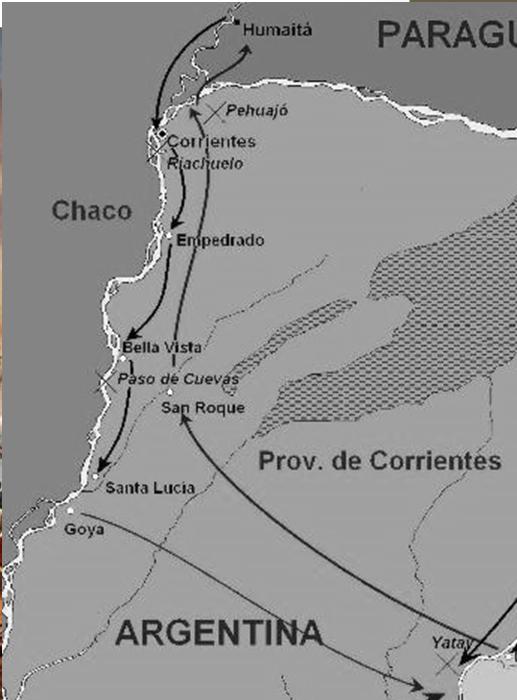 Batalha do Riachuelo Guerra da Tríplice Aliança 11 de junho de 1865 Brasil 9 Navios (5