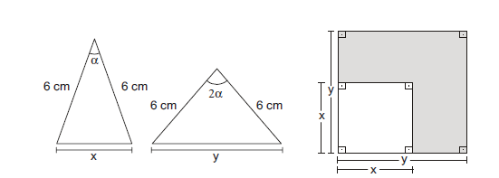 A questão pede a área sombreada: Ainda vamos estudar na aula de geometria, mas a área de um quadrado é igual ao seu lado ao quadrado.