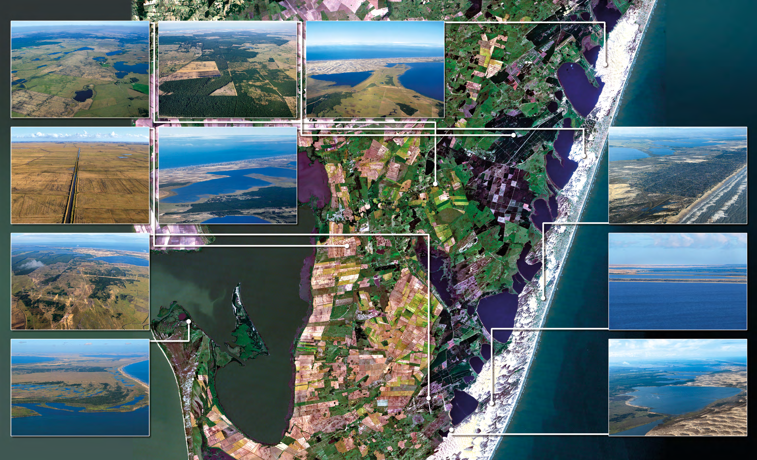 Mosaico de paisagem dos municípios de Cidreira, Balneário Pinhal e