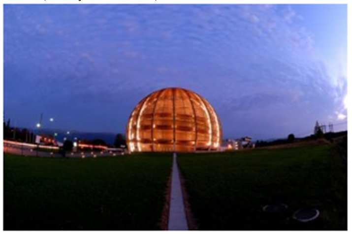 Igreja The Globe of Science and Innovation Local: Cern Suíça Projeto: Thomas Büchi e Hervé Dessimoz Altura: 28 m Diâmetro da Esfera: 40 m Foi construído exclusivamente através de Madeira proveniente