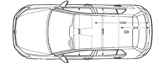 As dimensões - GTI Dimensões Comprimento, mm 4.268 Bagageira Comprimento, banco levantado / rebatido, mm 839 / 1.558 exteriores Largura, mm 1.799 Largura entre as cavas das rodas, mm 1.
