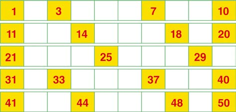 MATEMÁTICA CAPÍTULO 2 SISTEMA DE NUMERAÇÃO PARA COMEÇAR: SEQUÊNCIA NUMÉRICA DE 0 A 50 VOCÊ APRENDEU OS NUMERAIS DE 0 A 30.