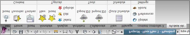 Como acessar os recursos do TigreCAD Após instalar o TigreCAD e reiniciar o computador, abra o Revit MEP. Uma aba estará disponível contendo as ferramentas do ofcdesk idc - TigreCAD.