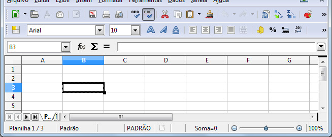 As células A junção da linha com a coluna nos dá o endereço da célula.