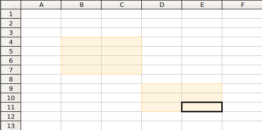 b) Selecionando um intervalo de células adjacentes Dá se o nome de intervalo ao espaço compreendido entre duas ou mais células.