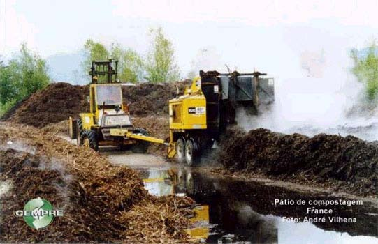 Compostagem É a alternativa ao biodigestor -Entrada de toda matéria orgânica = 108 t/dia - Há