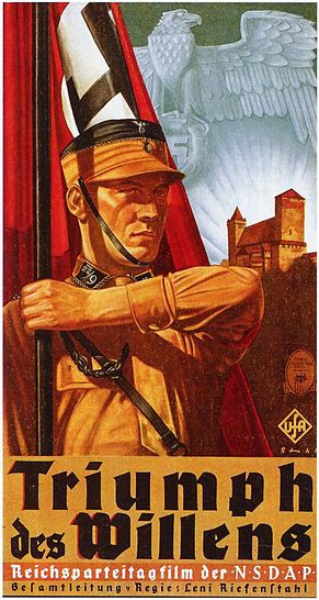 Um dos principais exemplos de reverência nazista é o longa Triumph des Willens (Triunfo da Vontade), lançado em 1935 e que se tornou