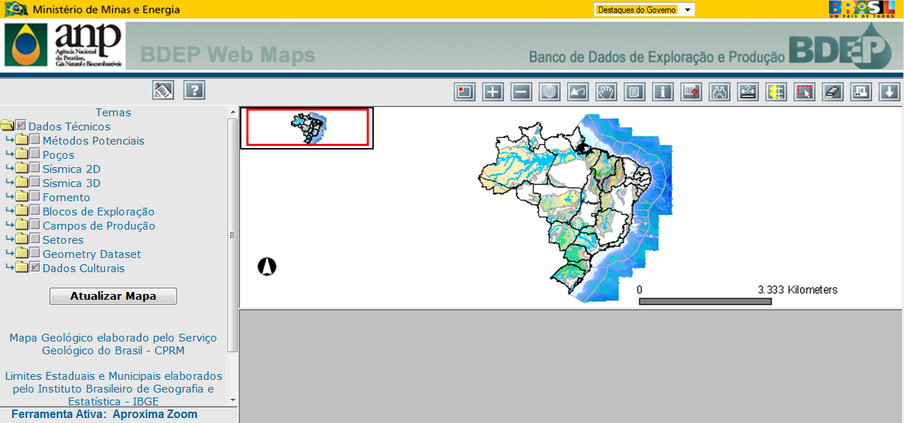 ANA RITA COITEIRO ALVES DINIZ 2010 Fig. 22 Base de dados BDEP (http://maps.bdep.gov.br/website/maps/viewer.htm).