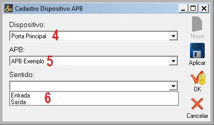 2.3 Configuração Anti Pass-Back Este recurso do sistema serve para o cadastramento dos dispositivos que terão restrição por Anti Pass-Back, ou seja, anti passagem dupla.