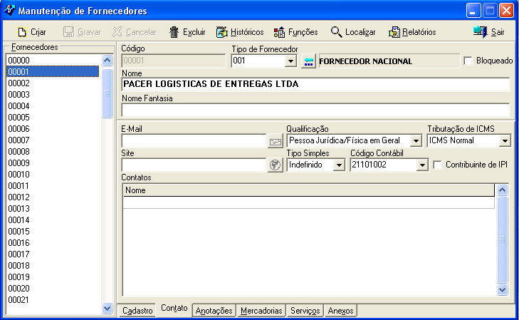 Atenção! Não basta apenas configurar as contas contábeis. É preciso também marcar a opção contabiliza.