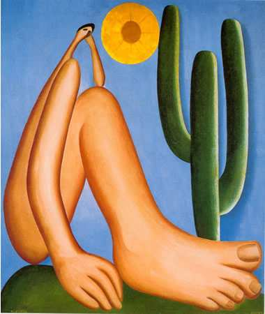 Figura 1 - Abaporu (1928), de Tarsila do Amaral. Fonte: Domínio Público. [...] eu quis dar um nome selvagem ao quadro, porque eu tinha um dicionário do Montoia, um padre jesuíta.