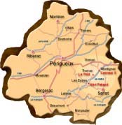França - Dordogne Localização: Sudoeste de França Pays de Périgord Departamento do