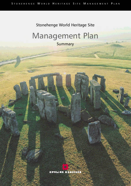 Inglaterra, Stonehenge Stonehenge World Heritage Site Management Plan : Definição de uma estratégia de