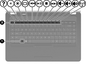 Utilizar o teclado Os ícones nas teclas f1 até f12 representam as funções das teclas de atalho.
