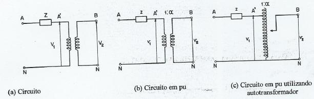 2.5 CHOQUE DE BASES - REPRESENTAÇÃO DO TRAFO QUANDO HÁ CHOQUE DE BASES - CONSIDEREMOS UM TRAFO COM TENSÕES NOMINAIS V N1 V N2,