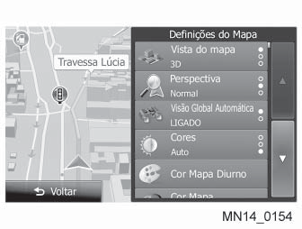 Perfis do usuário Caso houver mais de um motorista usando o Mapa Móvel para a navegação, suas confi - gurações poderão ser guardadas usando-se um dos perfi s de usuário.