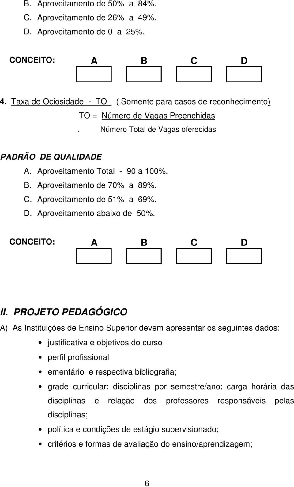 PROJETO PEDAGÓGICO A) As Instituições de Ensino Superior devem apresentar os seguintes dados: justificativa e objetivos do curso perfil profissional ementário e respectiva bibliografia; grade