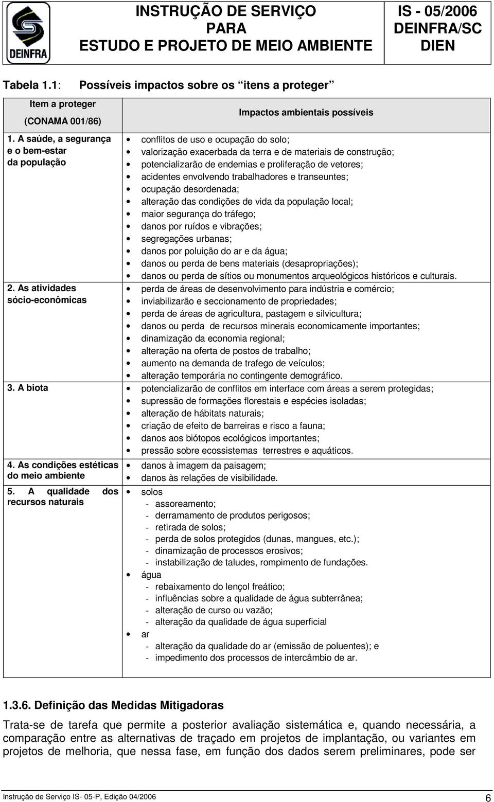 construção; potencializarão de endemias e proliferação de vetores; acidentes envolvendo trabalhadores e transeuntes; ocupação desordenada; alteração das condições de vida da população local; maior