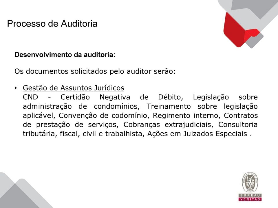 Treinamento sobre legislação aplicável, Convenção de codomínio, Regimento interno, Contratos de prestação de