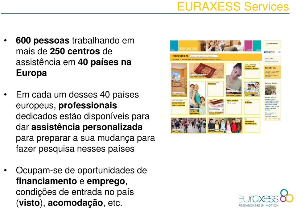 assistência personalizada para preparar a sua mudança para fazer pesquisa nesses países Ocupam-se