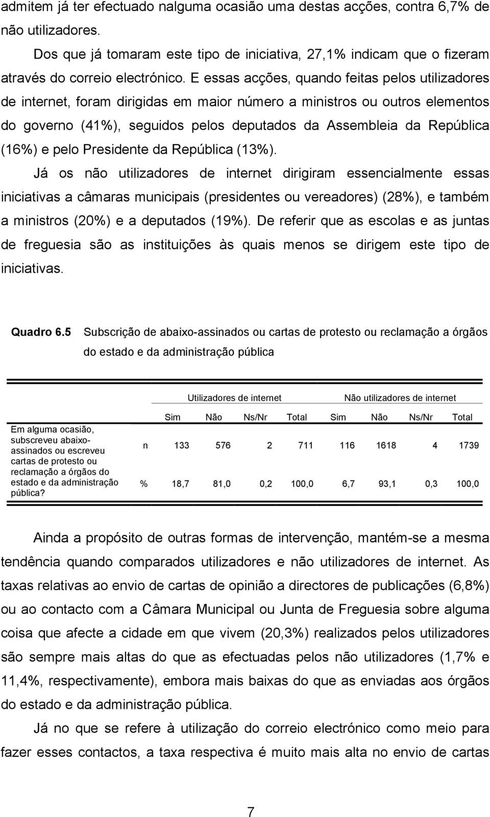 (16%) e pelo Presidente da República (13%).